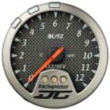 Blitz DC II - Прибор измерения Температуры выхлопных газов /Тахометр, 60mm, Сверхплоские. Карбон.